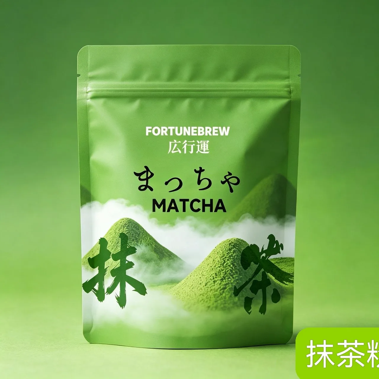 Japanese misty powder-mountain pouch