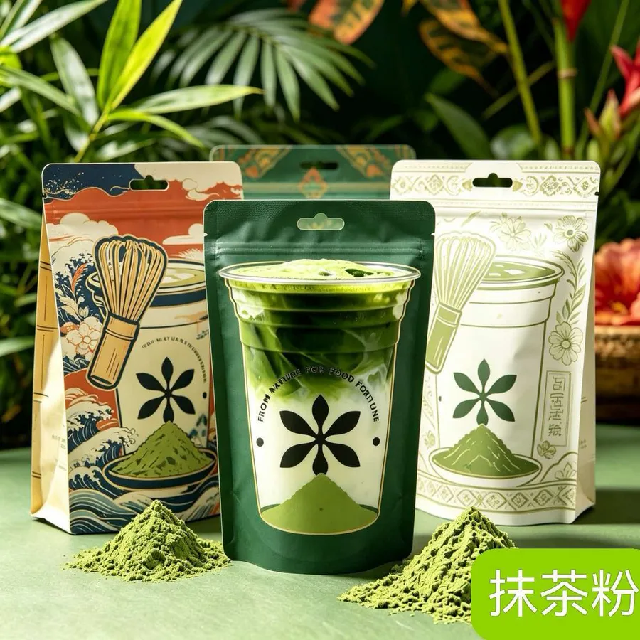 Japanese trio of stand-up pouches